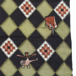 Helicopter and Ship Niko Niko Gasuri Textile Fragment | Japanese Cotton