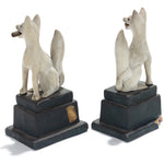 Inari Foxes |  Sacred Kitsune Porcelain Figure Pair