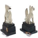 Inari Foxes |  Sacred Kitsune Porcelain Figure Pair