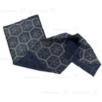 Japanese Indigo Katazome Panel Textile Snowflake Flower Pattern