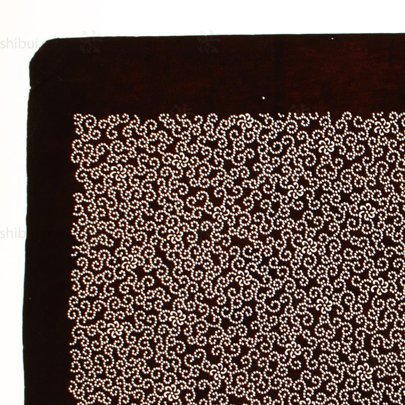 Hand Cut Edo Komon Floral Katagami | Japanese Lacquered Paper Stencil