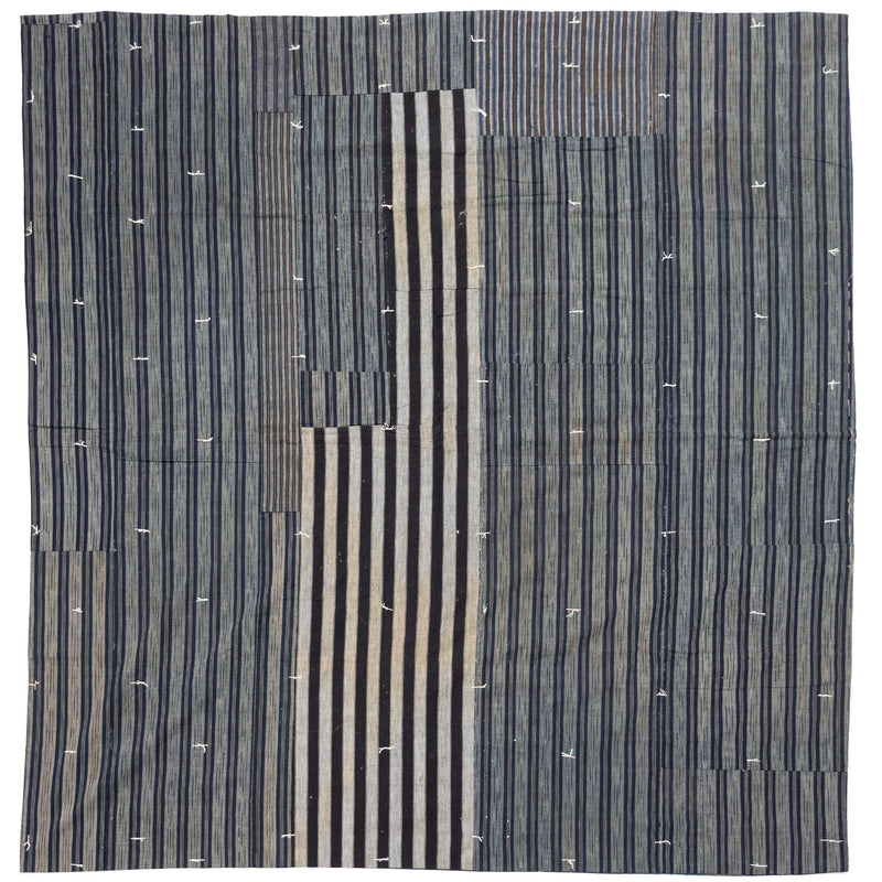 Shima Boro Multilayer Blanket  |  Japanese Indigo