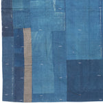 Shima Boro Multilayer Blanket  |  Japanese Indigo
