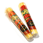 Japanese Paperwick Candles with Flowers from Yamagata