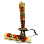 Japanese Paperwick Candles with Flowers from Yamagata