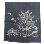 Japanese Indigo Kasuri Ikat Single Panel
