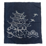 Japanese Indigo Kasuri Ikat Single Panel