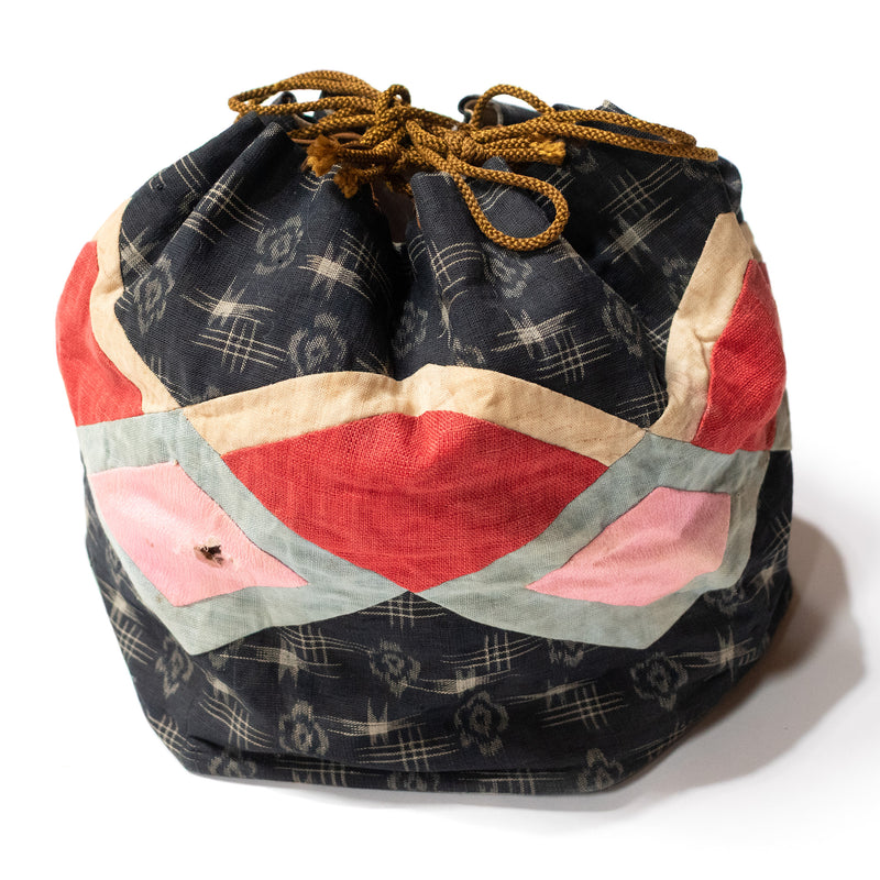 Komebukuro - Japanese Patchwork Indigo Rice Bag