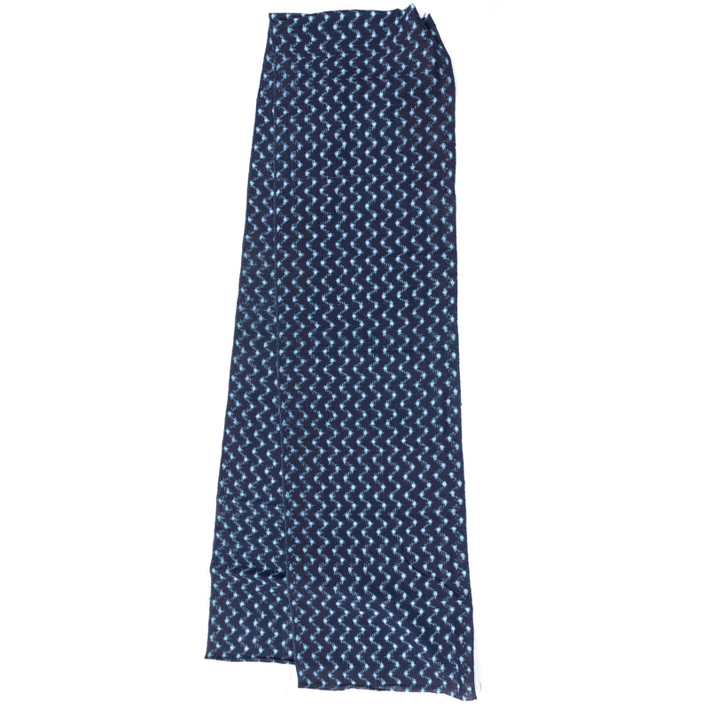 Japanese Patchwork Indigo Kasuri Ikat Panel