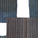 Indigo Sashiko Zokin Set of 5 | Small Sashiko Placemats