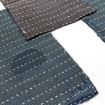 Indigo Sashiko Zokin Set of 5 | Small Sashiko Placemats