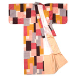 Meisen Silk Kimono with Patchwork Motif