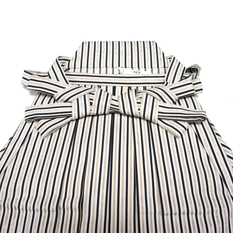 Hakama - White, Silver & Blue - Pinstripe