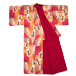 Meisen Silk Kimono with Poppy