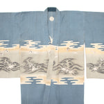 Japanese Boys's Formal Kimono with Nami Usagi - Rabbit and Wave Motif