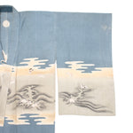 Japanese Boys's Formal Kimono with Nami Usagi - Rabbit and Wave Motif