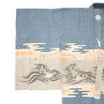 Japanese Boys's Formal Kimono with Nami Usagi - Rabbit and Wave Motif