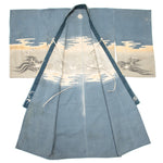 Japanese Boys's Formal Kimono with Nami Usagi - Rabbit and Wave Motif