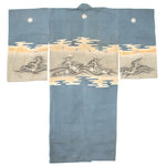 Japanese Boys's Formal Kimono with Nami Usagi - Rabbit and Wave Motif