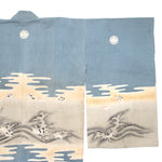 Japanese Boys's Formal Kimono with Nami Usagi - Rabbit and Wave Motif