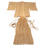 Antique Japanese Ramie Haori & Hakama Set