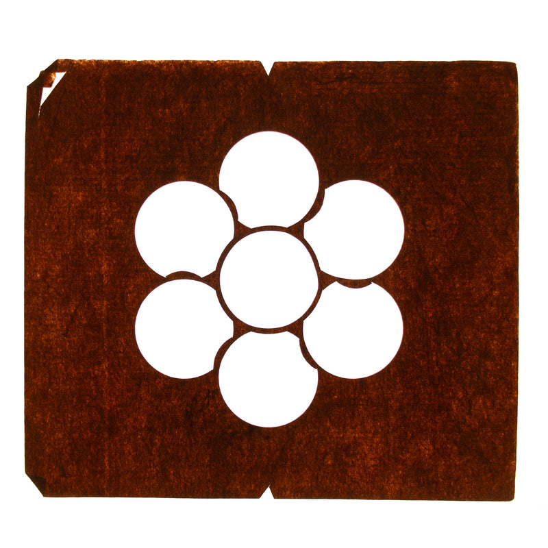 Katagami | Japanese Stencil of a Mon Family Crest (Copy)