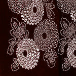 Dahlia Motif Katagami | Japanese Lacquered Paper Stencil