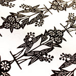 Plant Motif Katagami | Japanese Lacquered Paper Stencil