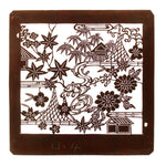 Japan Motif Katagami | Japanese Lacquered Paper Stencil