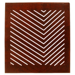 Angled Line Motif Katagami | Japanese Lacquered Paper Stencil