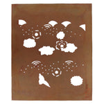 Floral Sky Motif Katagami | Set of 10 Japanese Lacquered Paper Stencils