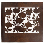 Floral Outline Motif Katagami | Japanese Lacquered Paper Stencil