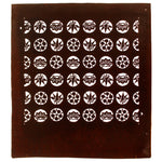 Floral Mon Motif Katagami | Japanese Lacquered Paper Stencil