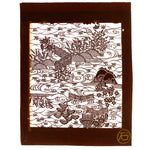 Picturesque Scene Motif Katagami | Japanese Lacquered Paper Stencil