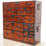 Two Section Clothing Chest from Kansai | Japanese Antique Furniture