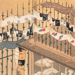 The Craftsmen's Life - Katazome Dyers | Antique Japanese Wood Block Print