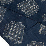 Long Japanese Katazome Textile Panel with Incense Symbol