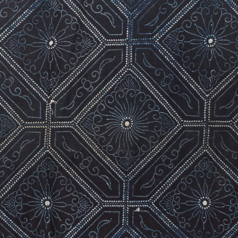 Japanese Katazome Textile Fragment