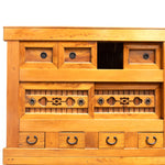 Mizuya Tansu from Kyoto | Japanese Antique Cabinet | 4' Width, 2 Section