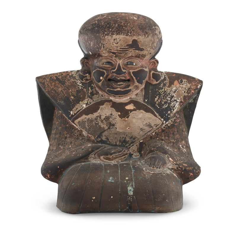 Large 19th Century Fukusuke | Japanese Good Luck Figure