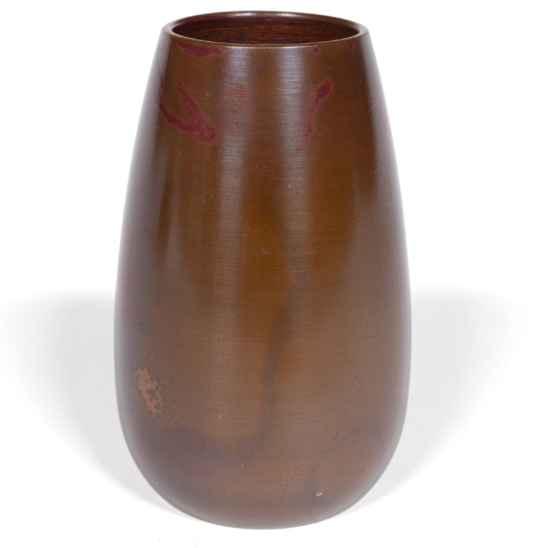 Vintage Bronze Vase With Red Spots