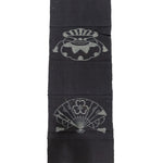 Japanese Indigo Egasuri Ikat Panels with Fan and Money Bag Motif