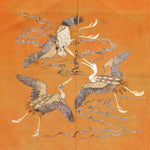 Crane Fukusa Japanese Antique Gift Cover