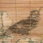 E-Sudare Split Bamboo Blind With Birds | Set of 2