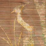 E-Sudare Split Bamboo Blind With Birds | Set of 2