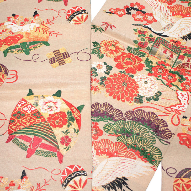 Double Sided Fukuro Obi | Japanese Silk Brocade