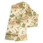 Japanese Silk Brocade Maru Obi with Pine