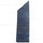 Japanese Indigo Katazome Panel Textile Orange Tipped Flowers