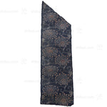 Japanese Indigo Katazome Panel Textile Orange Tipped Flowers
