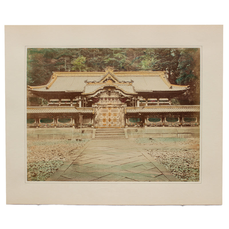 Hand Tinted Albumen of Toshogu Shrine | Antique Japanese Photograph